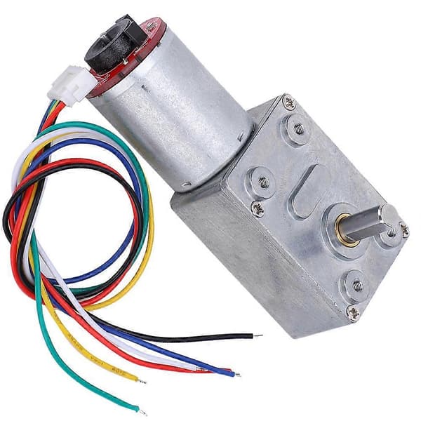 Snekkegirhastighetsreduserer med encoder børste DC-motor DC12V JGY371 400RPM