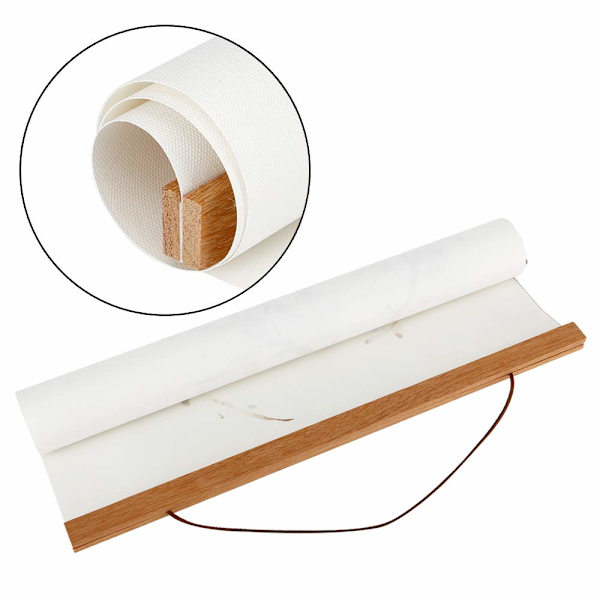 A4 magnetisk affischhängare ram, ljus träramhängare för fotobild duk konstverk konst stor storlek väggkarta tryck väggdekoration (21cm/8,3\", teak)