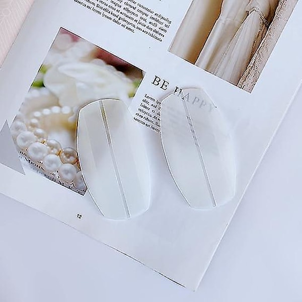 3 Par Silicone BH-Rem Støttepuder, Skridsikker Smertelindring Skulderpuder, 9 X 5 Cm BH-Rem Pad Holder