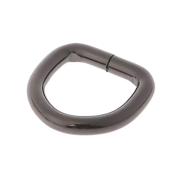 2cm Metall Handväska Läder Väska Plånbok Rem Bälte Web D Ring Spänne Lås 10st