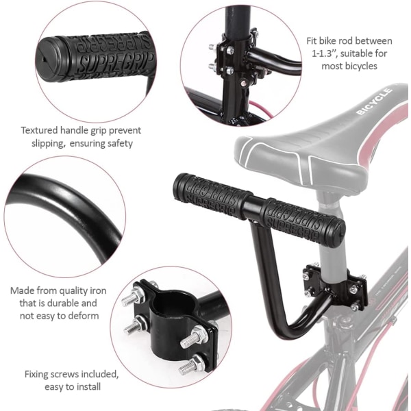 Cykelbaksäteshandtag (barnhandtag), Set