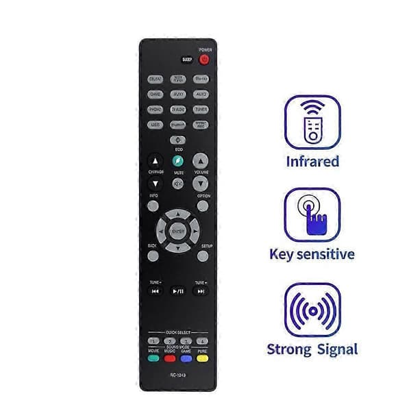 Erstatningsfjernkontroll RC-1243 for Denon RC-1243 Audio/Video-receiver