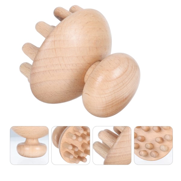 Træterapi Svampe Træ Massager Svampe Træterapi Værktøj Svampe Fuld Krop Træ Massager Gua Sha Værktøjer til Kvinder Mænd Relief