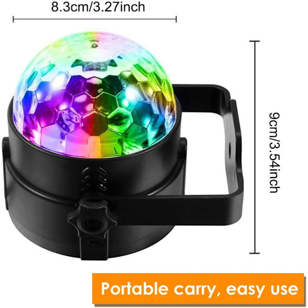 Projektorlampe - 1 stk - Strobe-lampe 7 moduser