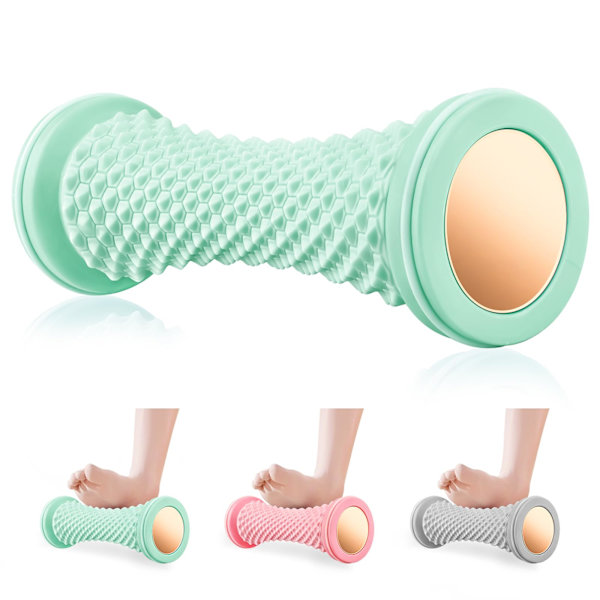 Plantar Fasciitis Massager, Fodmassage Rulle, Opgraderet Fodmassager til Plantar Fasciitis Genopretning og Stramme Muskler Afslapning (Grøn)