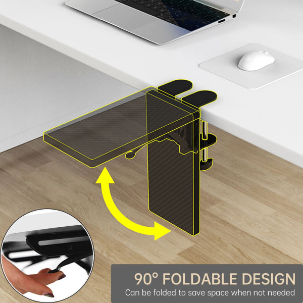 Ergonomisk skrivebordsudvidelse, 11,8\"x5,9\" stansfri (ahorn)