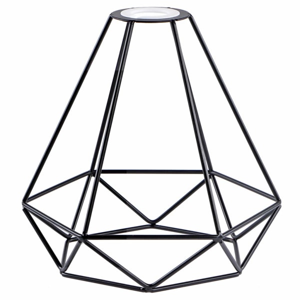 Lampskärm Tak, Metall Lampskärmar, Trådljusskärm Svart, för Kök, Matsal, Sovrum, Hall