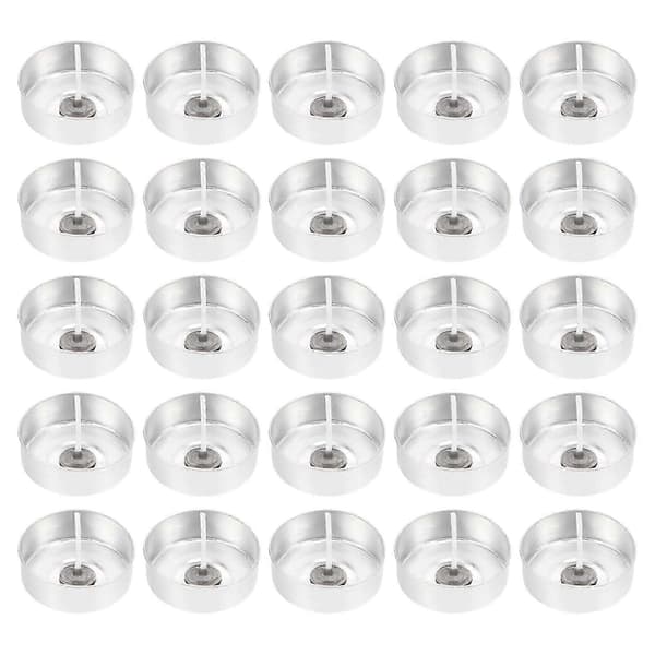 100 Sett Aluminium Tealight-kopper Tealight Tomme Etuier Lyslagingstilbehør