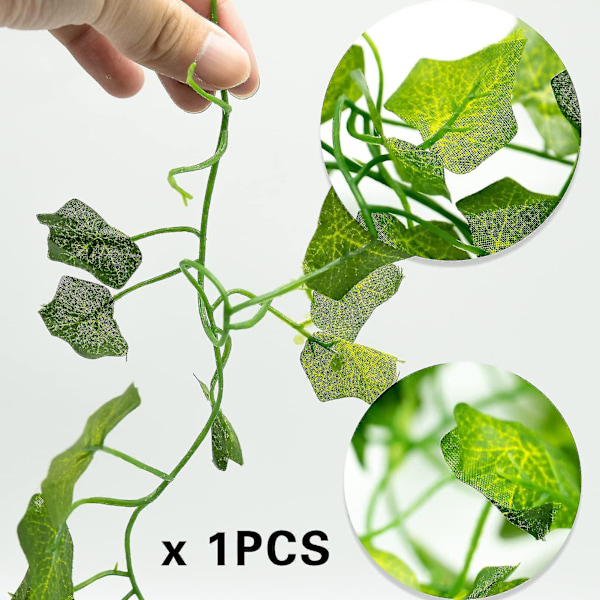 12 stk. Kunstig Ivy Falsk Ivy Falske Planter Ivy Girland Kunstig Falsk Vine Blade