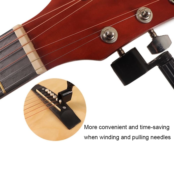 Gitarstrenger-opptrekker Multifunksjonell Peg Winder for gitar