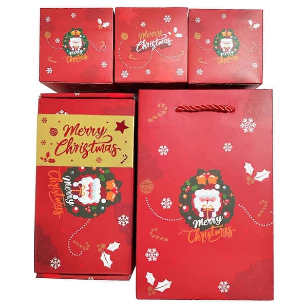 Julklappar God Jul Överraskningslåda PresentförpackningSkapar mest överraskande present, röd kuvert studsande romantisk presentförpackning