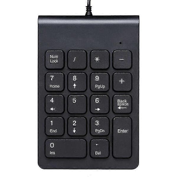 USB-kaapeli 18 näppäimellä, langallinen numeronäppäimistö, johdoton numeronäppäimistö PC:lle!