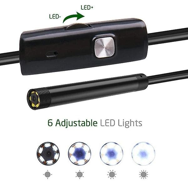 Endoskooppikamera USB/USB-C liitännällä, Musta