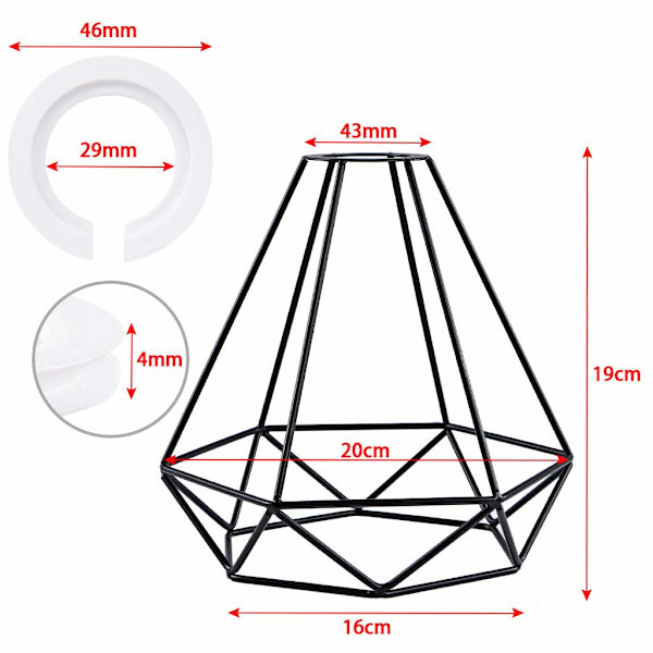 Lampe skærm loft, metal lampe skærme, ledning lys skygge sort, til køkken, spisestue, soveværelse, entre