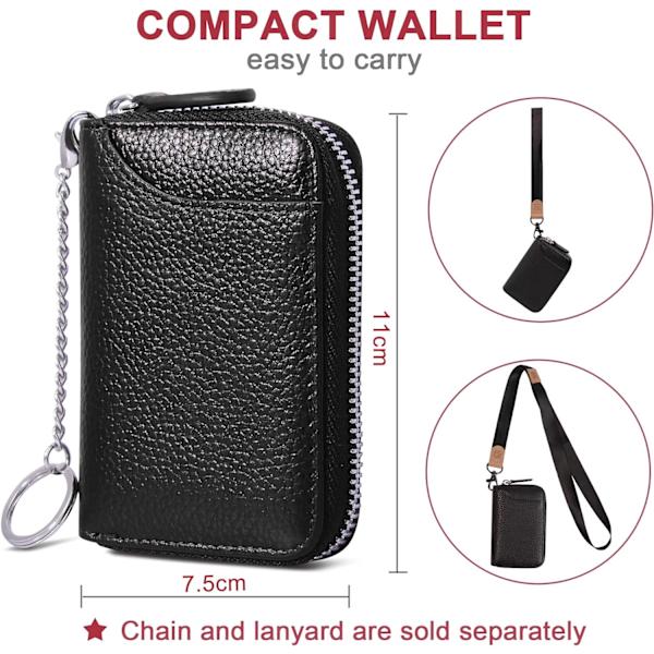 Luottokortin pidike RFID-suojatut lompakot Slim Mini-lompakko matkustamiseen Debit-kortti ja rahanjärjestäjät Vaihtopidike Lompakko naisten lahjaan black