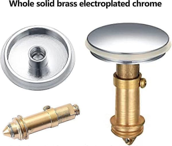 Universal Pop Up Diskpropp 38mm, Krom Pop Up Click Clack Avloppspropp För Kök Badrum