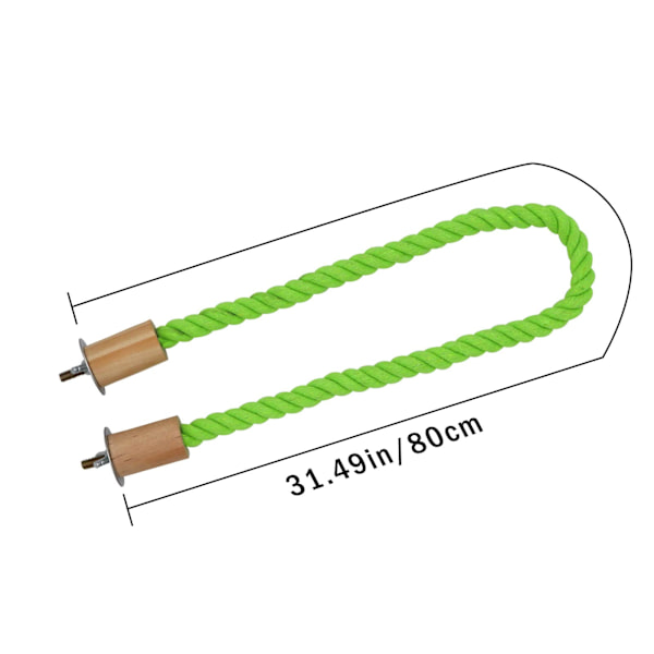 2 stk. Fugletov Perch Swing, Fuglebur Stang Stang, 80 cm