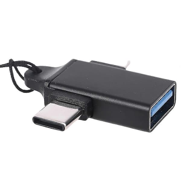 2i1 90 Graders Micro Usb Type C Otg Adapter Konverter Til Mobiltelefon Tablet Pc
