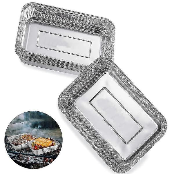 25-styks sæt 21,3*14,3*4,3 cm engangs madkasse tinboks uden låg