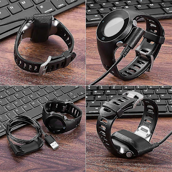 Magnetisk USB-clipsopladerkabel Dockingstation til Garmin Forerunner 610 GPS-ur