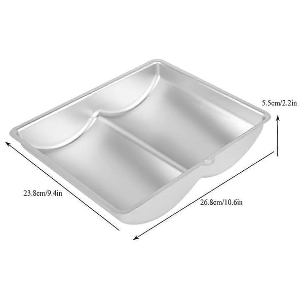 Kakeform i bokform av aluminiumslegering, non-stick, DIY-verktøy for baking