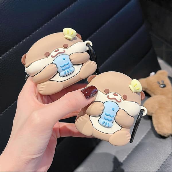 AirPods 4 skyddsfodral, roligt utter-stötsäkert skyddsfodral