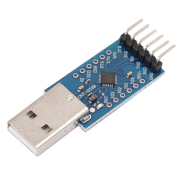 CP2104 USB 2.0 - TTL UART 6PIN -moduuli, sarjamuunninkortti johdolla