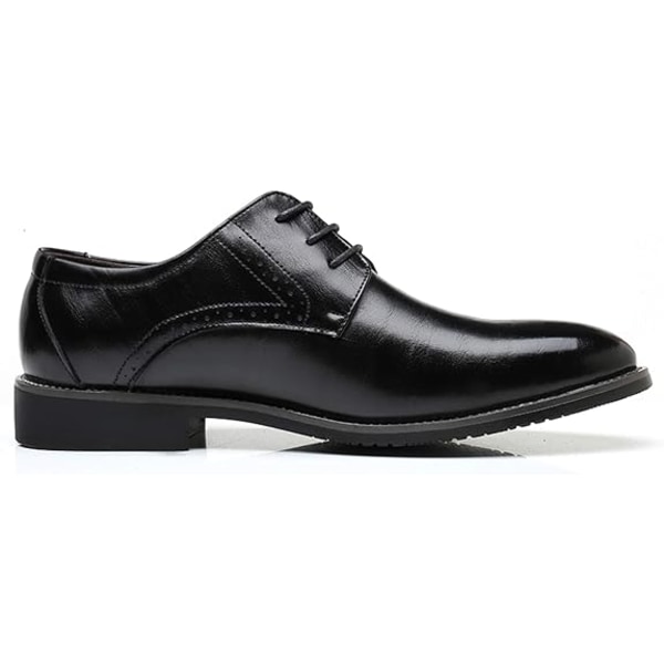 Herren Oxford-Schuhe, klassische formelle Business-Schnürschuhe mit spitzer Zehenpartie 47