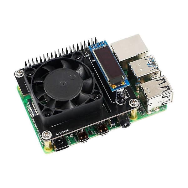 Intelligent temperaturkontroll viftebrett for Raspberry Pi 4b/3b/3b+