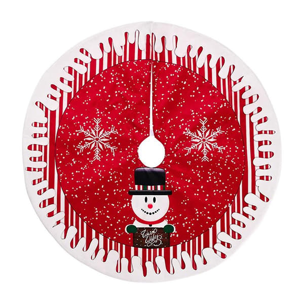 Juletrefot Santa - Juletrebase Wrap Julepynt Gulvmatte Party for Innendørs O