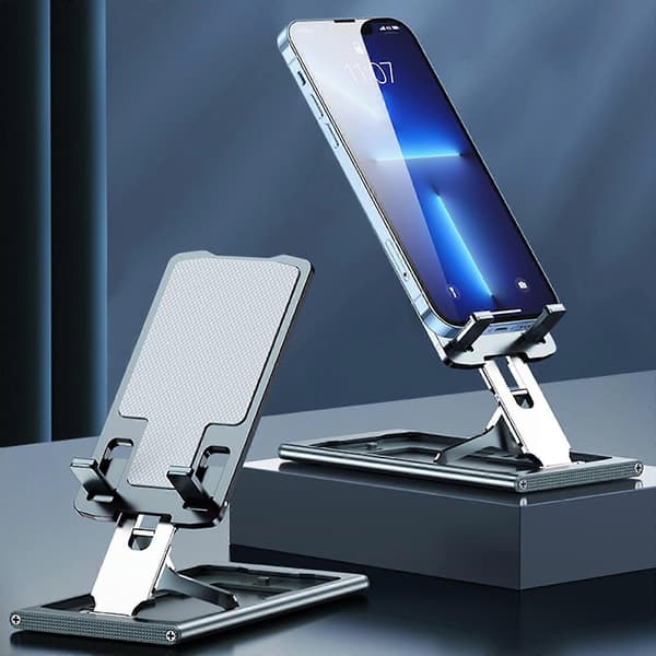 Bærbar Foldbar Desktop Mobiltelefonholder i Aluminium Legering Passer Til Arbejde Læsning