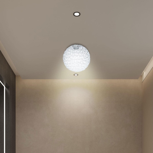 Klassisk klotlampskärm Takljusskärm Ihåliga ljuskronor Pendelljus metall för bordsrum Golvlampa Droplight（10cm）