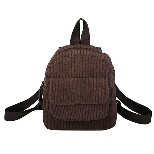 Kvinde Sød Mini Rygsæk Ensfarvet Fløjl Lille Rygsæk Rejse Rygsæk Casual Daypack Rygsæk Håndtasker til Teenage Piger Daypack Bogtaske