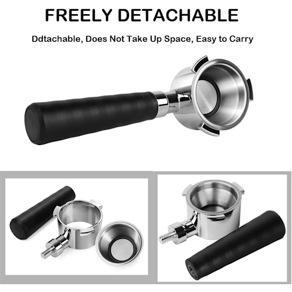 51mm Bottenlös Kaffeefilter für Delonghi ECP31.21、eco310