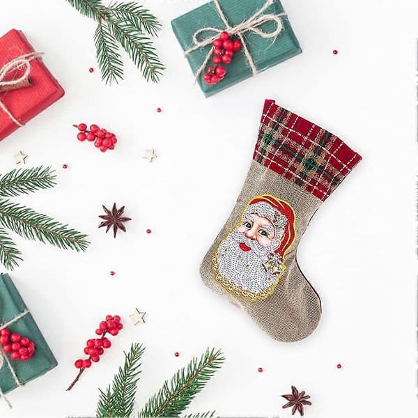 Julstrumpor, Jultomte, Snögubbar, Julklappar, Godispåsar
