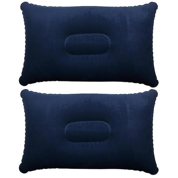 2 x blå uppblåsbara kuddar Campingresor Mjuk uppblåsning