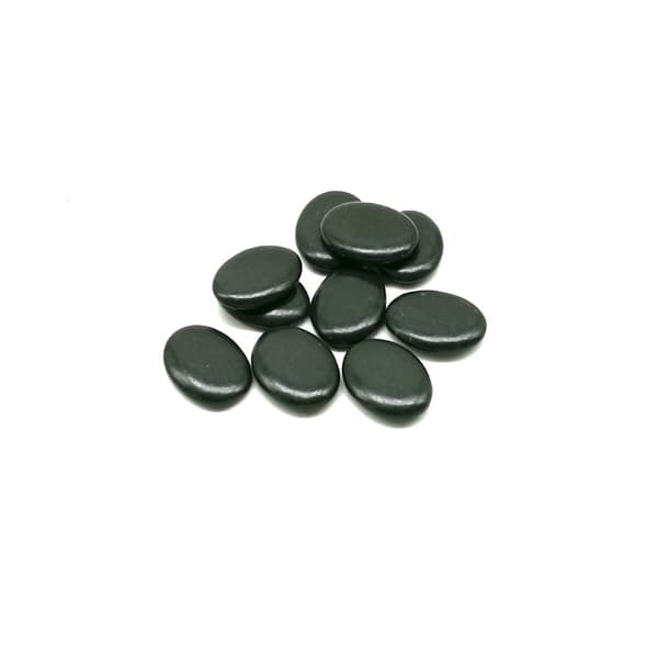 10 stk profesjonelt lite massasjesteinssett for spa (3x4x0,8 cm)