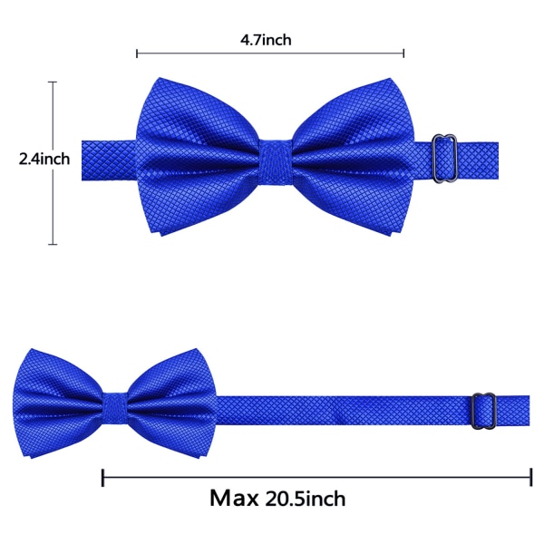 Herr Solid Färg Rosett slips Polyester Förknuten Bröllop Rosett slips