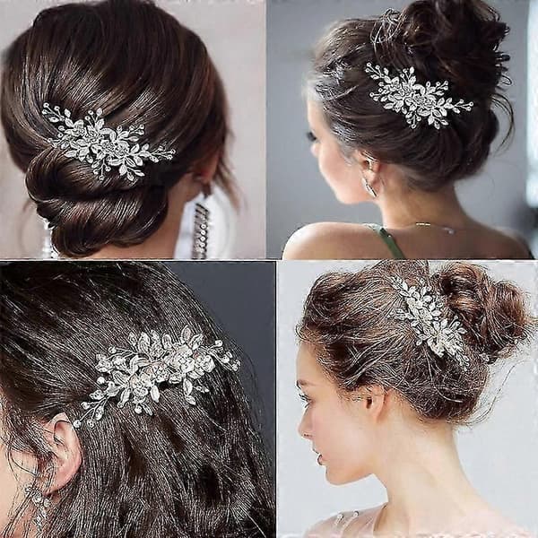 Häähiusklipsi Rhinestone Morsiamen Hiustarvikkeet