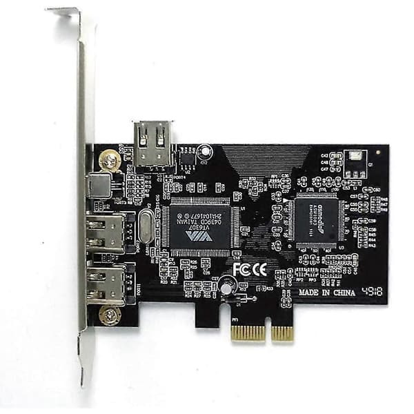 Pcie Firewire-kort til Windows 10, ieee 1394 Pci Express-controller 4 porte (3 X 6 ben og 1 X 4 ben)