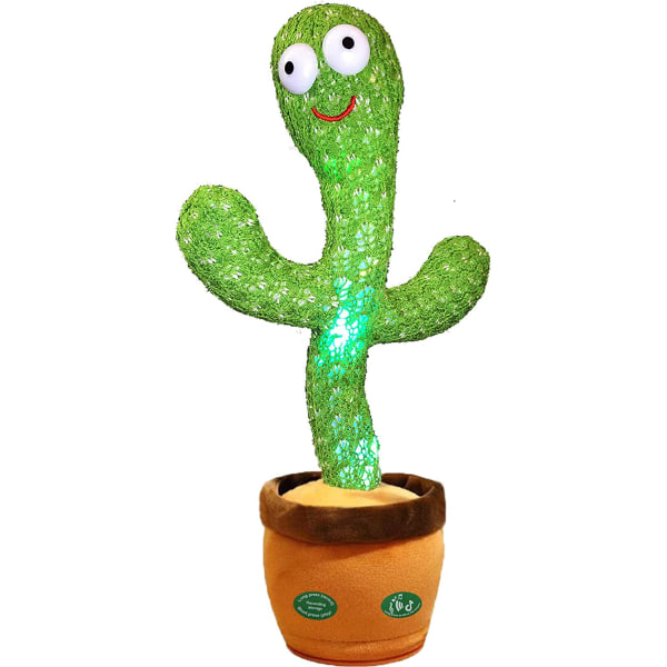 Tanssiva kaktuslelu Sing+Repeat+Dancing+ Recording+LED