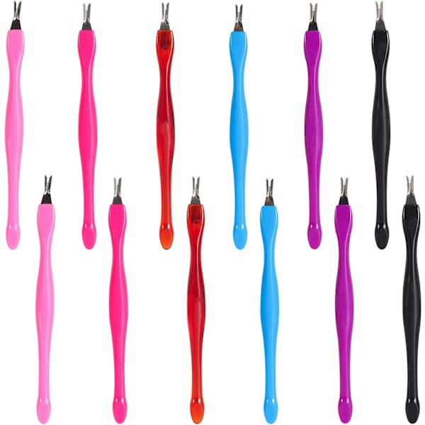 12 st Nagelbandborttagare Trimmer Pusher Manikyr