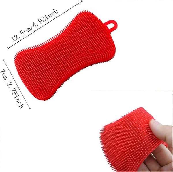 4 kpl silikonisienipesuri Monikäyttöinen silikonipesuharja