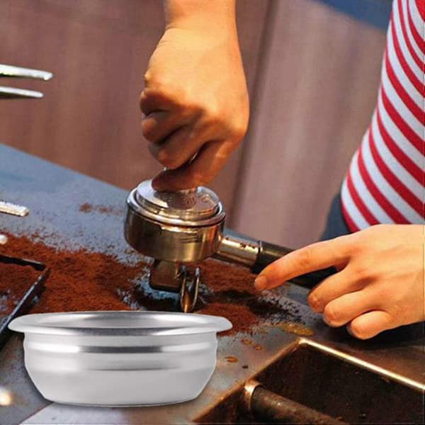 2 Kop Espresso Semi-Automatisk Kaffefilter Rustfrit Stålfilter