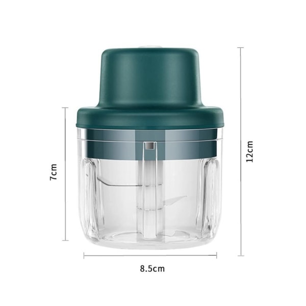 Elektrisk Hvidløgshakker Mini Madslicer, 300ML