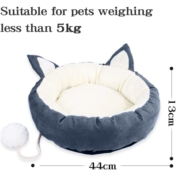 Kattbädd Katt Lugnande Sängar Katt Sovbädd Grå