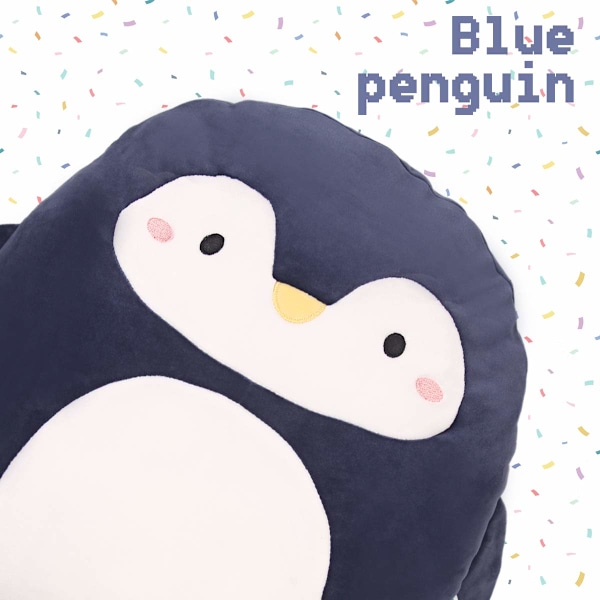 16 tum mjuk pingvin anime plyschkudde söt plyschdjur plyschleksak kawaii plyschdjur rumsdekor juldekorationer presenter till kvinnor barn födelsedag Penguin