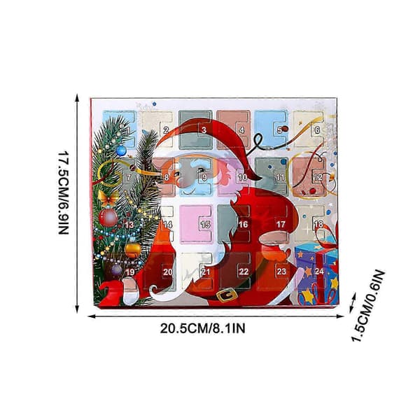 Julklappar Jul Barn Presentförpackning Nedräkningskalender Advent Läder Snöre Armband Set