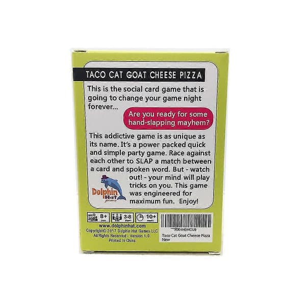 Taco Cat Goat Cheese Pizza Kortspel Qyroadwolf