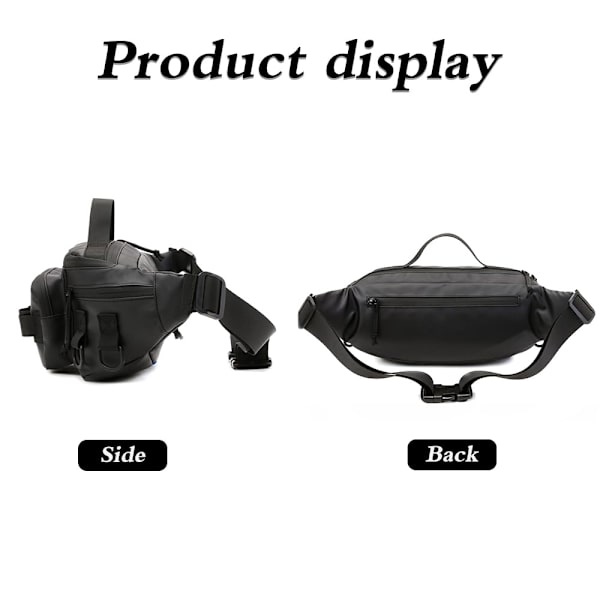 Fiske Tackle Bag Fanny Pack, Vattentät Fiskeverktyg Midjeväska för Fiske Vandring Löpning